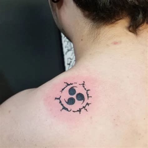 Celebrating Sasuke's Journey with a Curse Mark Tattoo Stencil